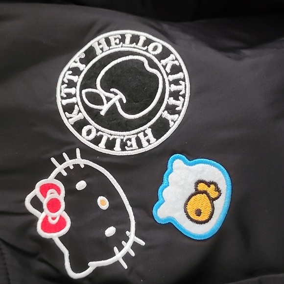 New RARE HTF Torrid X Hello Kitty Patch Bomber Jacket Size 2 Torrid (18/20)  2X - Picture 5 of 16